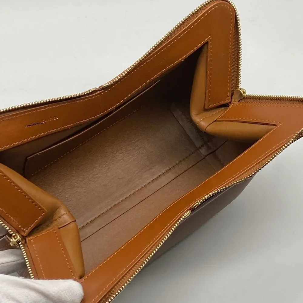 Mansur Gavriel Mini M Frame Leather Crossbody Bag